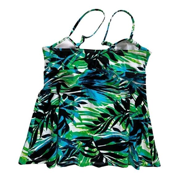 My Swim Body Women’s Classic Jungle Leaf Tankini Swim Top Size Small/10 NWT - Picture 5 of 11